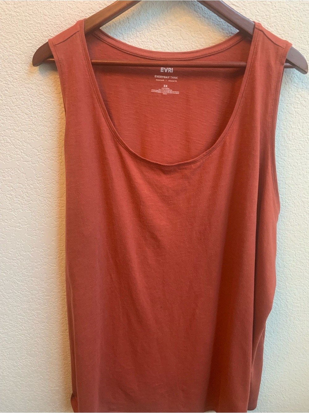 EVRI Scoop Neck Tank Top - Terracotta